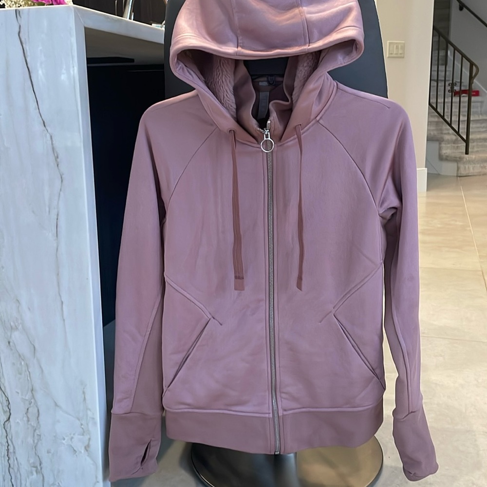Athleta Triumph Luxe Shine full zip hoodie